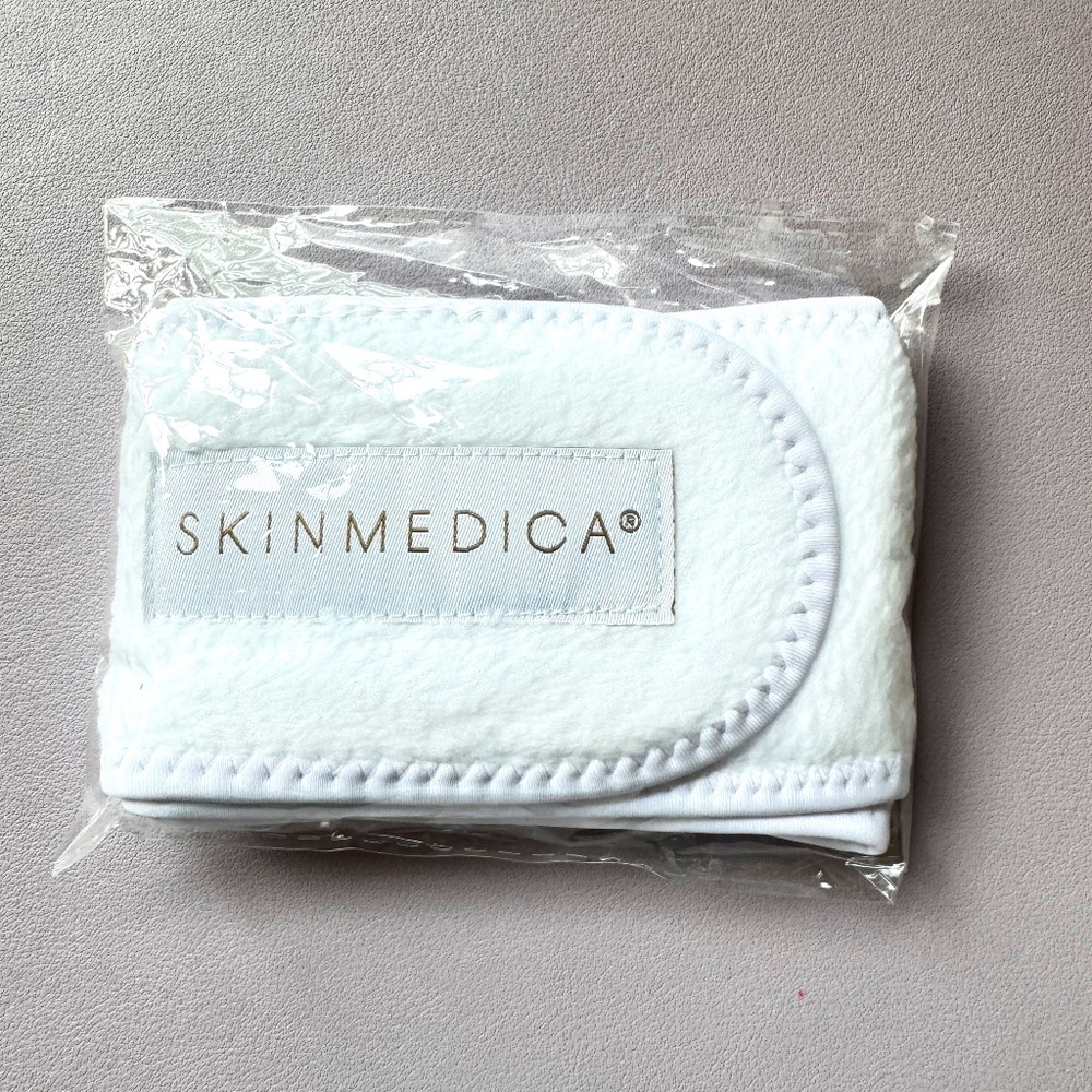 Brand New! SkinMedica Skincare Headband, White, Velcro closure